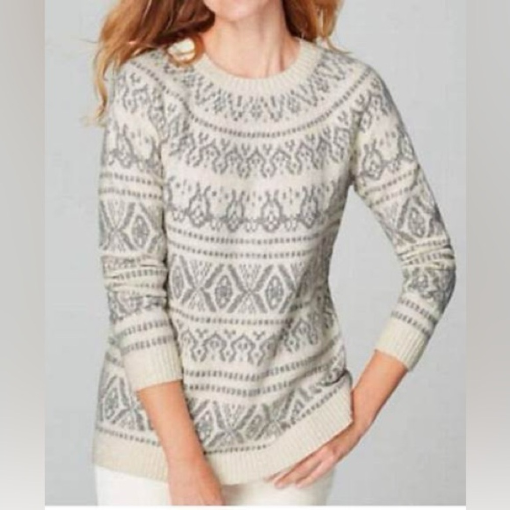 J Jill Fair Isle sweater